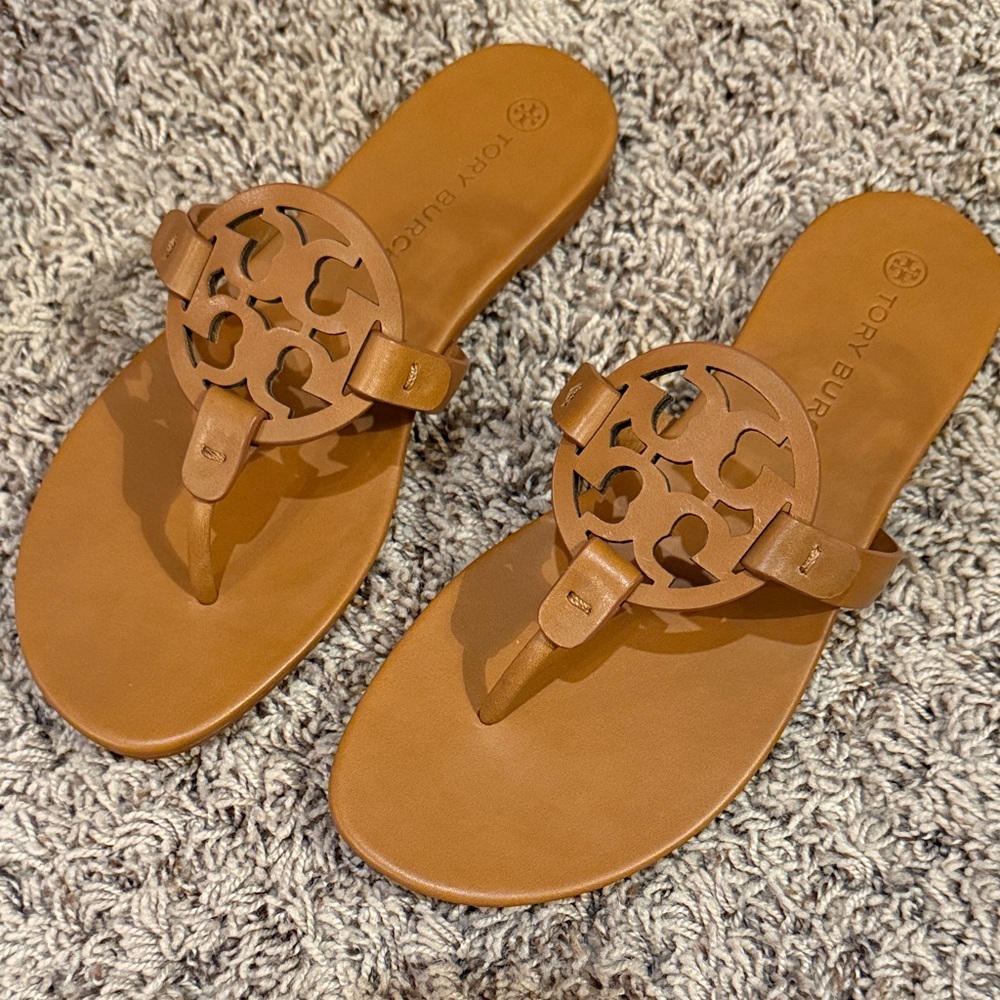 NEW! Tory Burch Brown Cutout Sandals